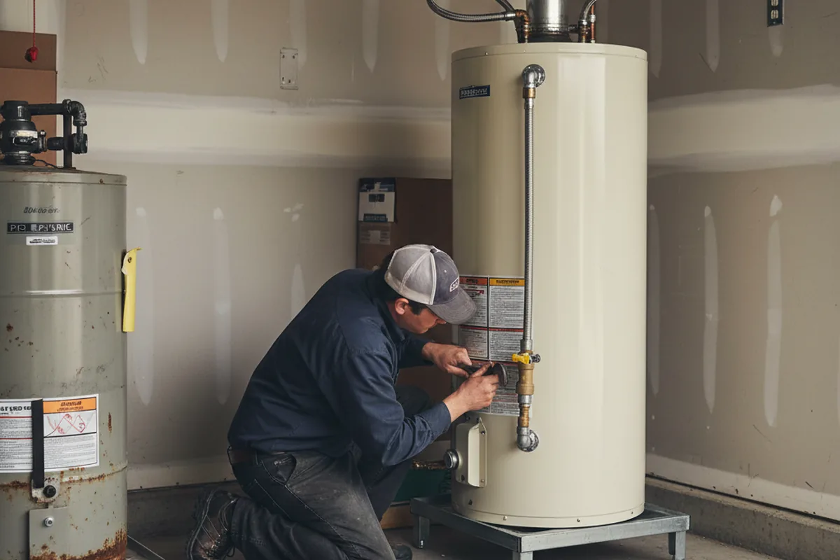 Water heater and shutoff valve replacement in Indian Hills
