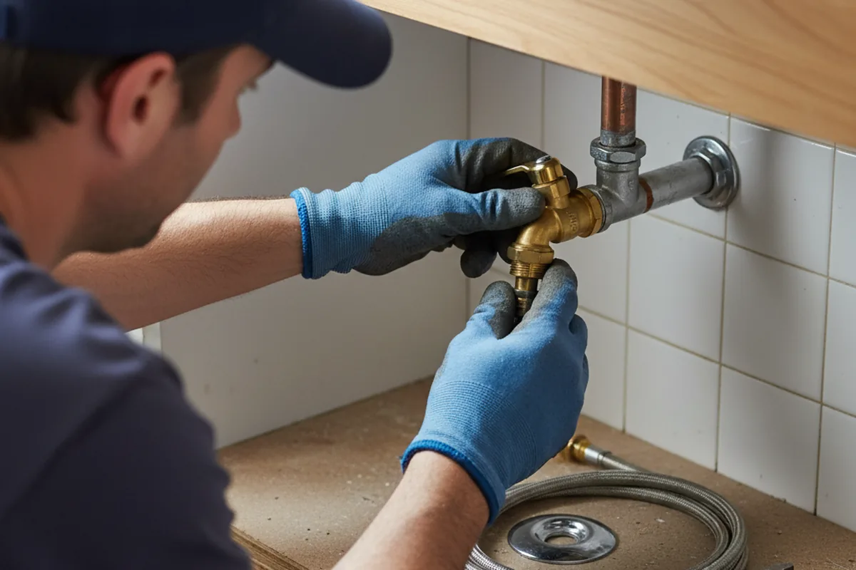 Shutoff valve and fitting work during Faucet and Fixture Repair in Indian Hills